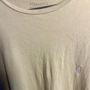 All Saints Tan Short Sleeve Tee Green
